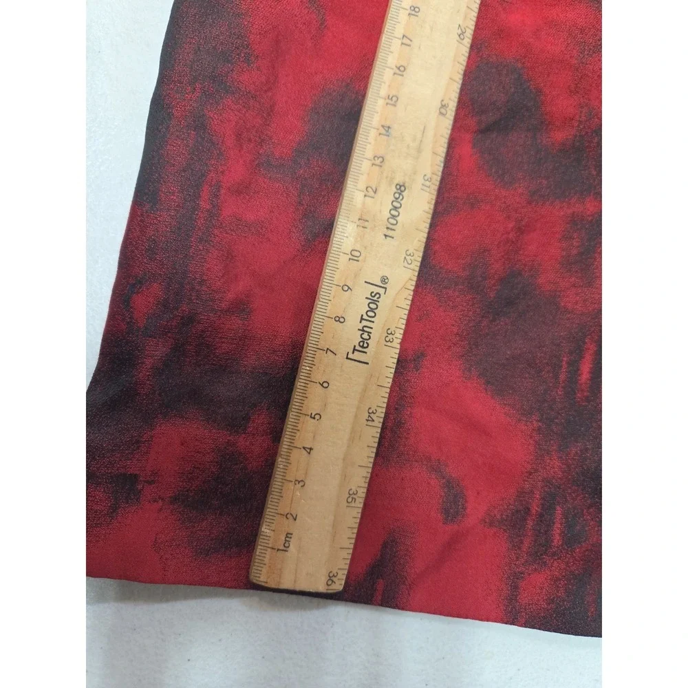 Banana Republic Red Black Abstract Print Sheath Dress Size 0 Sleeveless Lined... - Picture 7 of 11